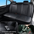 thumbnail image 6 of Fit for Ford Mustang mach-e 2022 Seat Cover, Black Car Seat Covers, PU Leather 360° Full Coverage Seat Set Scratch & Wear Resistant Easy to Clean & Maintain, The GT model is not suitable, 6 of 9
