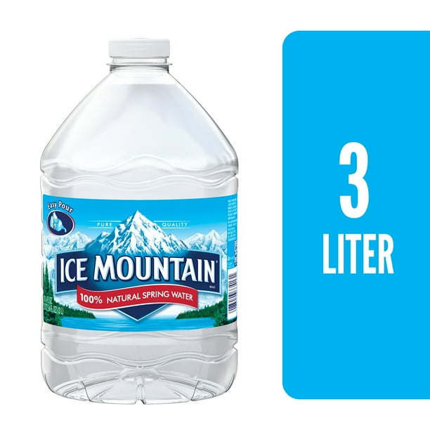 ICE MOUNTAIN Brand 100 Natural Spring Water, 101.4ounce plastic jug