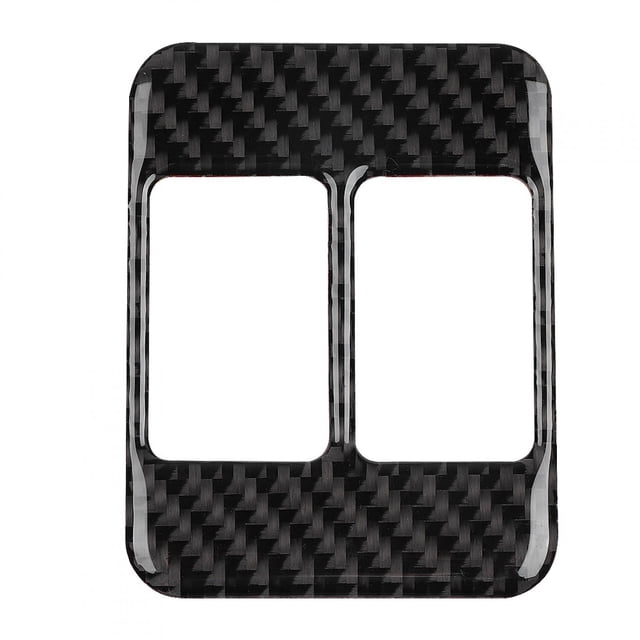 Ajuste Del Botón De Calefacción Del Asiento Del Automóvil Fibra De Carbono Interior Del Automóvil Consola Central Asiento Botón De Calefacción Interruptor De Control Cubierta Adhesivo De Ajuste Ajuste