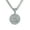 Silver - 22mm, variant on Men's 24-Inch Iced-Out Islamic Pendant Necklace with Cuban Chain – Hip Hop Inspired Religious Statement Jewelry, Gift for Him - 22mm Silver