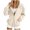 New-Beige, variant on PNTUTB Outerwear for Women Drawstring Hooded Full Zip Long Sleeve Coat Solid Color Casual Loose Comfort Daily Athletic Fall Winter Coat with Pockets