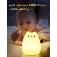thumbnail image 2 of Luz de noche NQ para niños con batería recargable por USB de 7 colores, 2 of 4
