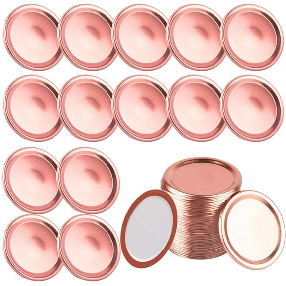 40 Pack Mason Jar Lids Mason Jar Split-Type Lids Mason Jar Cover Mason Jar Lid with Silicone Excluding Mason Circle