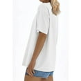 thumbnail image 6 of Womens Oversized T Shirts Loose Fit Crewneck Short Sleeve Tops Summer Casual Blouse Basic Tee, 6 of 7