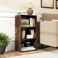 thumbnail image 2 of Giantex 3-Cube Bookcase, Floor Standing Open Bookshelf w/7-Position Adjustable Shelves, Modern Display Shelf, Coffee, 2 of 9