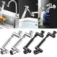 thumbnail image 3 of Sylvtty Faucet Extender with 2 Sprayer Modes Universal Fit Simple Installation 360-Degree Adjustable Nozzle Bathroom Sink Extender, 3 of 7