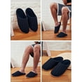 thumbnail image 7 of SHCKE Slippers for Men Indoor Outdoor Slip On Shoes Winter Warm Slippers Memory Foam Slippers Cozy Bedroom Slippers Navy Blue, 7 of 7