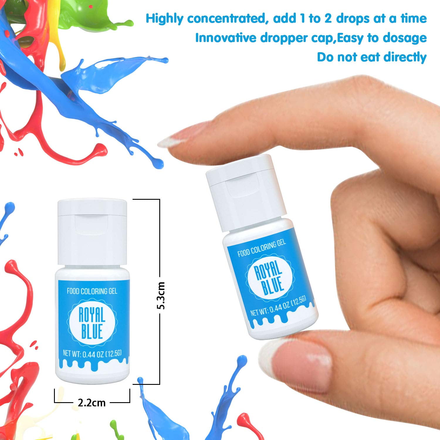 Buy Nomeca 8 Color Gel Food Coloring Set, 0.44 fl.oz (12.5g) Bottle