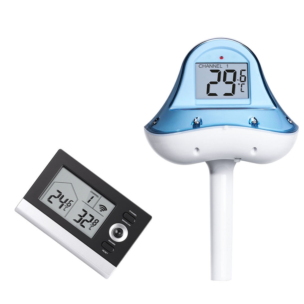 Floating Thermometer LCD display Wireless Digital Remote Outdoor ...