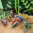thumbnail image 1 of 8x simulación modelo de juguete mandíbula móvil Allosaurus modelo de adorno colección de s modelo de animales CUTICAT Figuras Dinosau, 1 of 8