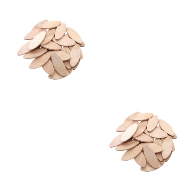 Speravity 100 unidades/juego de galletas de madera, surtido de reemplazo, galletas ensambladoras, carpintero, accesorios artesanales hechos a Type2 NO2