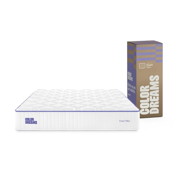 Colchón King Color Dreams Max Foam | 28 cm | Firmeza media | Caja | Certificado