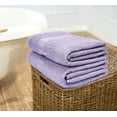 thumbnail image 5 of MALLONI HOME 100% Premium Cotton 2 Pack Oversized Bath Towel Set 28x55 inches, Large Bath Towels, Ultra Absorbant Compact Quickdry & Lightweight Towel, Ideal for Gym Travel Camp Pool - Purple, 5 of 7