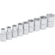 thumbnail image 1 of Juego De 9 Dados En Pulgadas Cuadro 1/4 en Riel Urrea 47204, 1 of 3