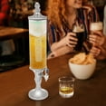thumbnail image 6 of 3L Beer Tower Dispenser with Ice Tube and Light-Tabletop Beer Dispenser 3.2Qt. /102oz,Margarita Mimosa Tower Drink Dispenser with Tap, Freeze Tube to Keep Beverages Cold, Perfect for Bar Restaurants, 6 of 9