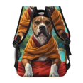 thumbnail image 4 of Disketp Meditating French Bulldog Backpack for Men and Women - Lightweight Backpack Classical with Multi-pockets Casual Daypack for College Workplace Travel, 4 of 5