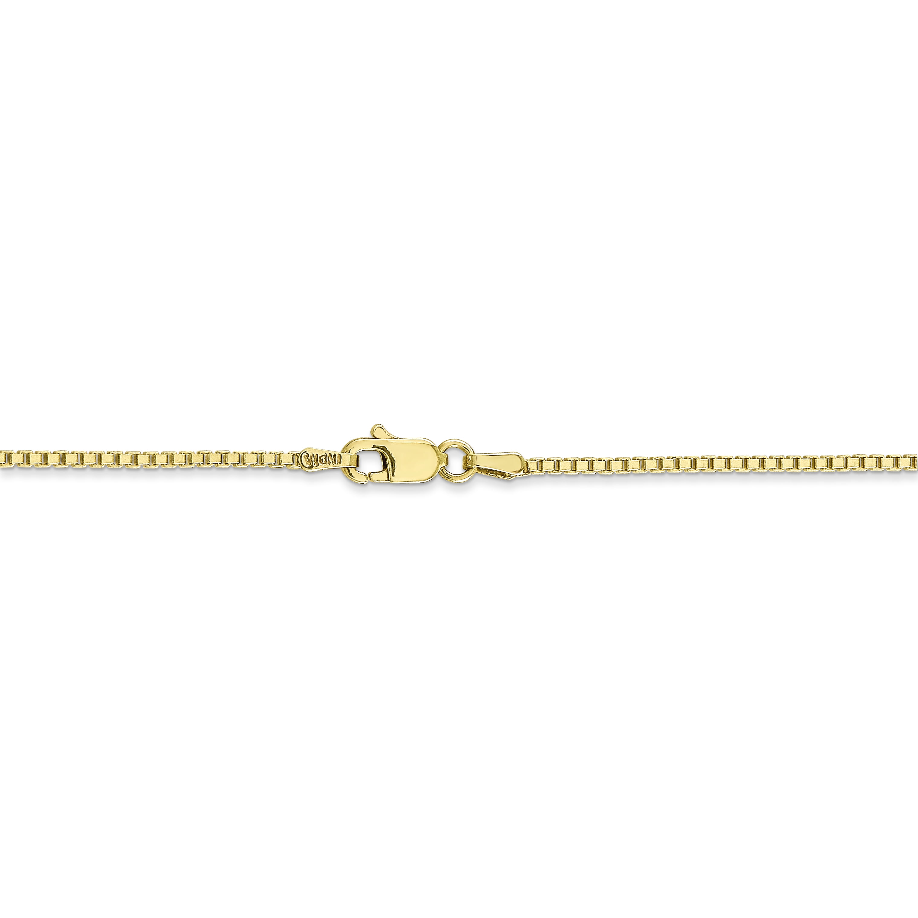 Bracelet or Necklace Lex & Lu 10k Yellow Gold 1.25mm Spiga Chain Anklet 