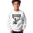 thumbnail image 2 of He is Rizzin Sweatshirt for Men Women Teens and Kids Funny Gen Z Jesus Basketball Sweater White Sweatshirt Youth Large, 2 of 5
