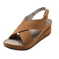 thumbnail image 4 of Sandalias de cuña Wmkox8yii para mujer recortadas punta abierta tamaño 40, 4 of 6