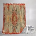 thumbnail image 3 of Shower Curtains for Bathroom, Red Blue Boho Waterproof Fabric Shower Curtain, Ehtnic Abstract Art Modern Geometric Decorative Bathroom Curtain for Bathtub, 36"x72", No Hooks Included, 3 of 9