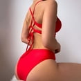 thumbnail image 4 of Lolmot Maillot de Bain Bikini Ajusté Conservateur pour Femmes Surf, 4 of 9