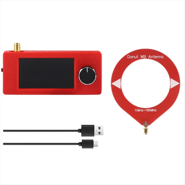 Mini Radio SI4732 con Interfaz SMA de 10-180 MHz, Antena de Bucle Mini, Pantalla IPS de 1,9 Pulgadas, LSB, USB, AM y FM.