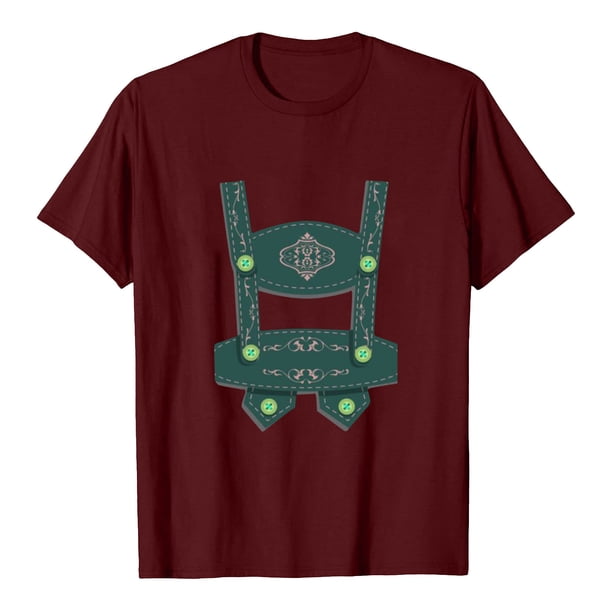 Blusa de mujer Oktoberfest, camiseta de cuello redondo, estampado de letras de verano, camisetas de manga corta para hombres y mujeres Pompotops hfajkhk136703