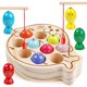thumbnail image 1 of Juego de pesca magnético NAODONGLI para niños de 3 a 5 años de madera con 10 peces, 1 of 7