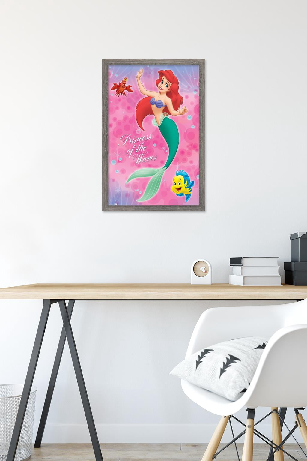 Disney The Little Mermaid - Group Wall Poster, 14.725" x 22.375", Framed