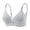 Gray, variant on Gytharion Women's Thin Letter Shoulder Strap Bras Seamless Wireless Underwear Bras Small Chest Push-up Everyday Bra,36B-40B