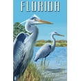 thumbnail image 1 of Florida, Blue Herons in grass (12x18 Wall Art Poster, Room Decor), 1 of 3