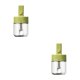 thumbnail image 1 of Matsuzay Tarro de especias ABS PP, cuchara telescópica sellada transparente de Color sólido, aceite de cocina, sal, azúcar, pollo, polvo, Verde 2piezas, 1 of 6
