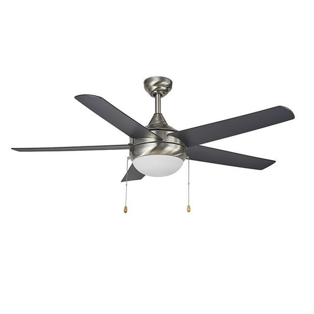 Design House 154344 52 in. Lexi Ceiling Fan, Satin Nickel