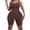Coffee, variant on Women's Bodysuit Open Crotch Design Mid Thigh Length Sleeveless Scoop Neck Tummy Control Butt Lift Shapewear Under Dress Wear Purple M