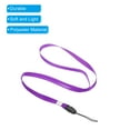 thumbnail image 4 of Uxcell 17" Neck Lanyards 0.4" Width Detachable Strap Lanyard for ID Badge Keys Purple 20 Pack, 4 of 5