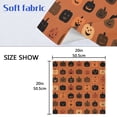 thumbnail image 5 of 1 Pack 20'' x20" Satin Table Napkins Dinner Napkins for wedding Party Decoration events Pumpkin Funny Face Pattern, 5 of 6