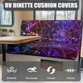 thumbnail image 4 of Uorisanigo RV Dinette Sofa Cover Stretchable Couch Cushion Slipcovers Breathable and Dirt-Resistant Halloween Spider Webs Print Camper Cushion Cover Booth Seats for Car Bench, 4 of 7