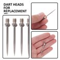 thumbnail image 2 of icolorfuled Portable and Practical Iron Dart Heads with Smooth Surface Silver Color for Playing Use 6 Pieces, 2 of 7