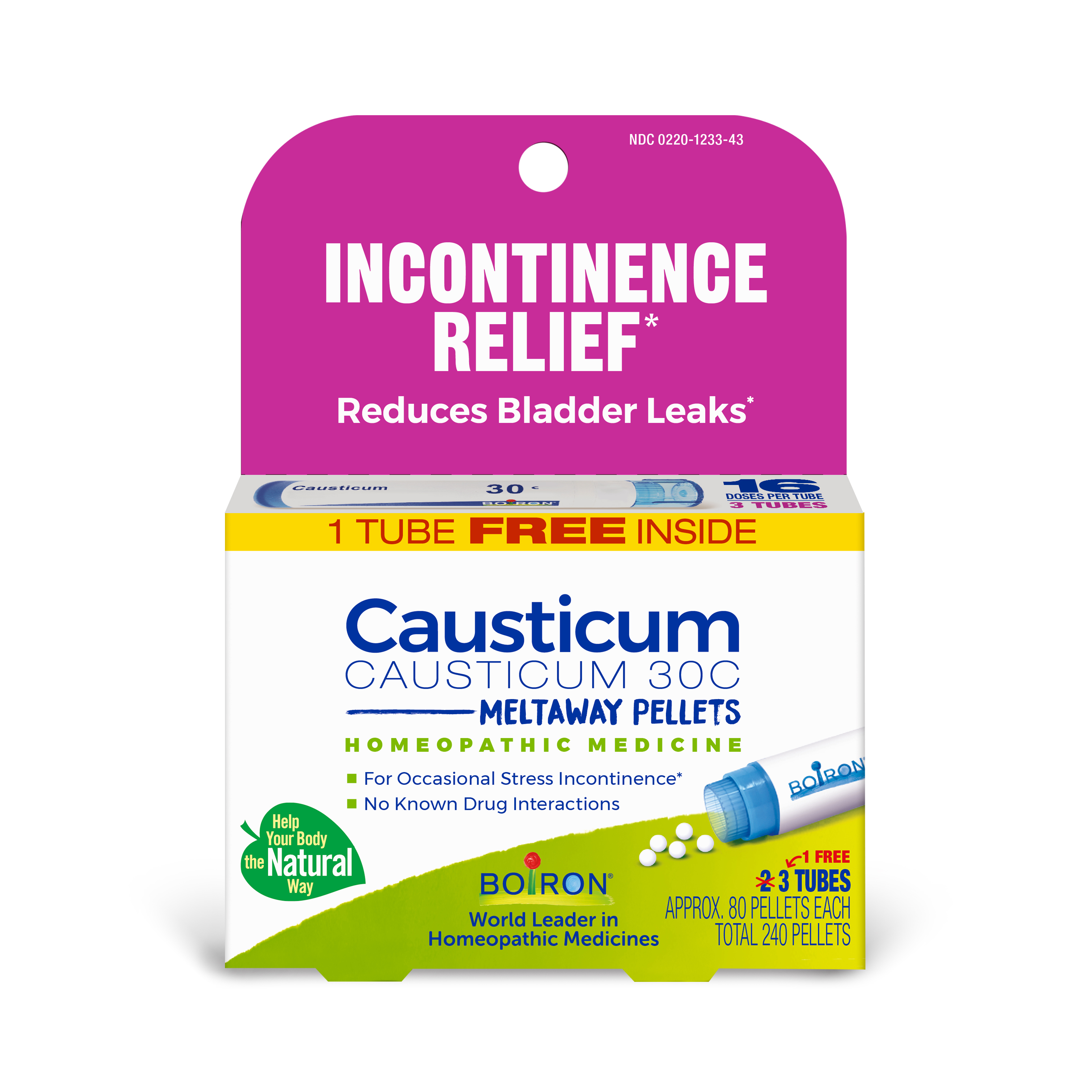 Boiron Causticum 30C Bonus Pack, Homeopathic Medicine for Incontinence