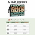 thumbnail image 3 of Outdoor TV Cover 52 to 55 Inches, Dog Claws Teal Brown Wood Grain Farmhouse Waterproof and Weatherproof TV Cover with Remote Control Pocket, Flat Screen TV Cover Protector for Outside TV, 3 of 6