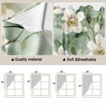 thumbnail image 3 of Sage Green Spring Floral Kitchen Window Curtains, Swag Curtains Valance for Bedroom Living Room Bathroom, Summer Botanical Farmhouse Rod Pocket Window Treatment Curtain Block Drapes 2 Panels 36"x63", 3 of 9