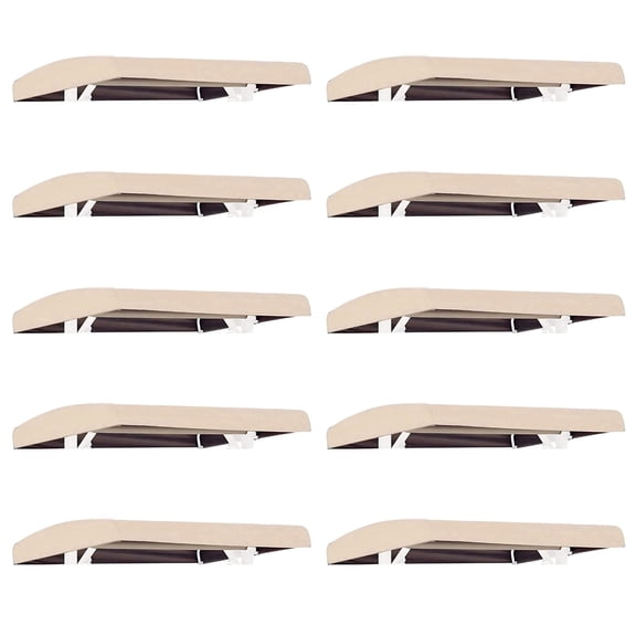 10 Pcs Canopy Swing Replacement Top, Outdoor Swing Replacement Canopy, 210D Oxford Fabric, Waterproof and Sunshine Protection, Beige, 75 x 47 x 8 in (191 cm x 120 cm x 20 cm)