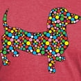 thumbnail image 3 of CafePress - Polka Dot Doxie Men's Deluxe T Shirt - Mens Tri-blend T-Shirt, 3 of 4