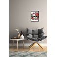 thumbnail image 2 of Venice Beach Collection's Skull with Roses Line Art 14x18 Framed Print, 2 of 3