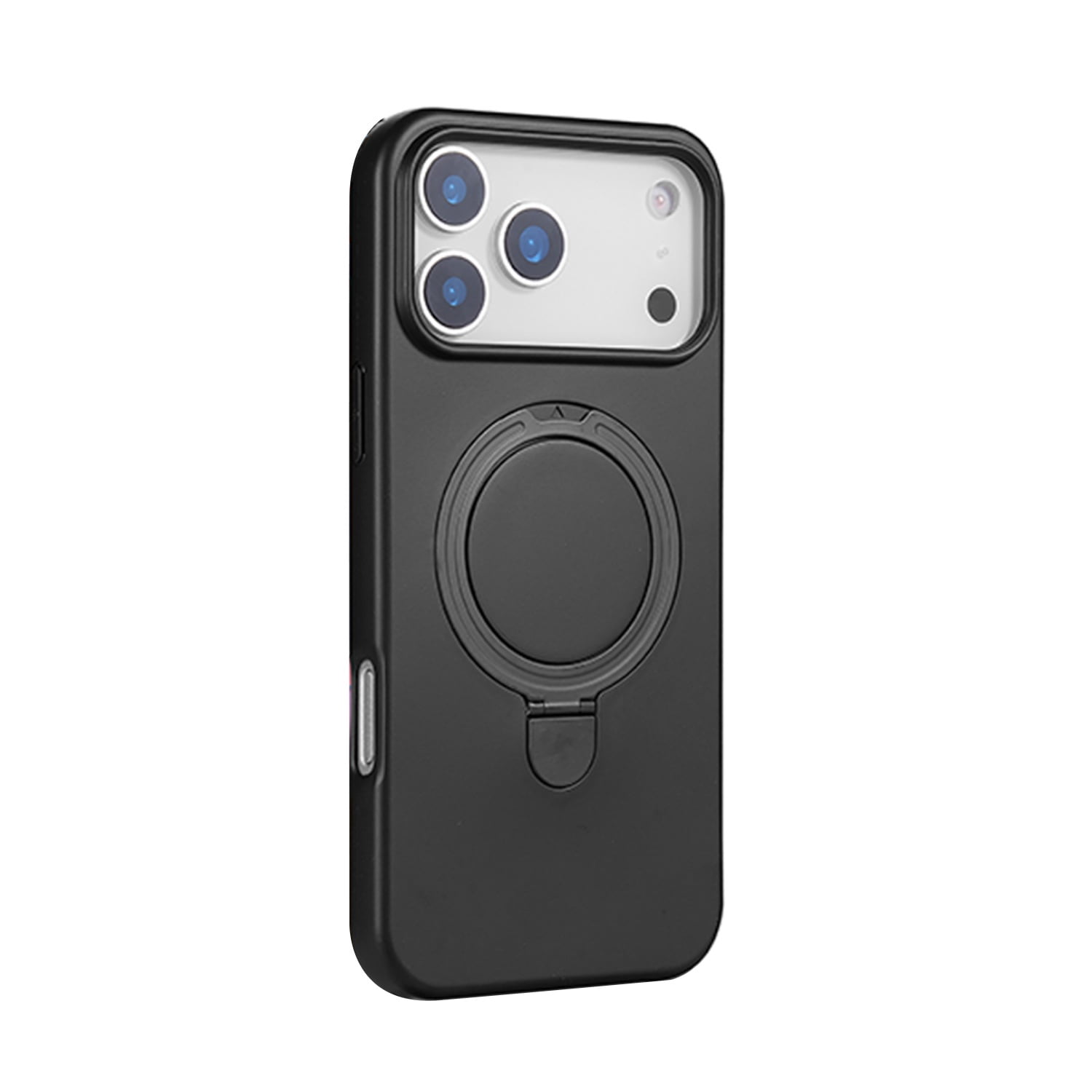 Flexible Silicone Stand Case with Magsafe for iPhone 17 Pro - Black
