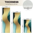thumbnail image 4 of Teal Gold Marble Pattern Kitchen Rugs Sets Of 3,Kitchen Runner Rugs Non Skid Washable,Decorative Kitchen Floor Mats for Kitchen,Sink,Laundry,17"x30"+ 17"x47" + 17"x59", 4 of 6