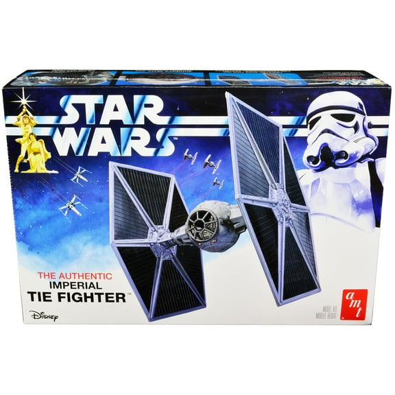 Skill 2 Model Kit Imperial Tie Fighter "Star Wars" (1977) Movie Model by AMT
