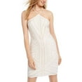 thumbnail image 1 of Jump Womens Pink Spaghetti Strap Short Body Con Evening Dress, 1 of 4