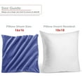 thumbnail image 3 of Nestl Velvet Throw Pillow Covers Solid Square Soft Decorative Pillow Cover for Sofa, 26" x 26", Calm Blue, Pack of 4, 3 of 8