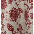 thumbnail image 3 of DriftAway Freda Jacobean Floral Linen Blend Lined Thermal Insulated Blackout Room Darkening Back Tabs Window Curtains, 3 of 5